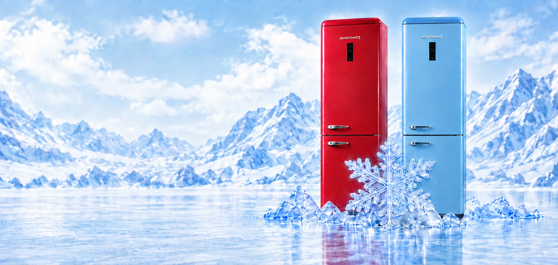 레드와 스카이블루 SNOWQ
